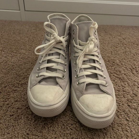 Converse Chuck Taylor All Star Move Platform High Top Sneakers Light Purple - Picture 2 of 5
